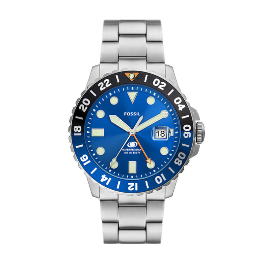 Reloj Análogo Blue Sport Plateado de Hombre