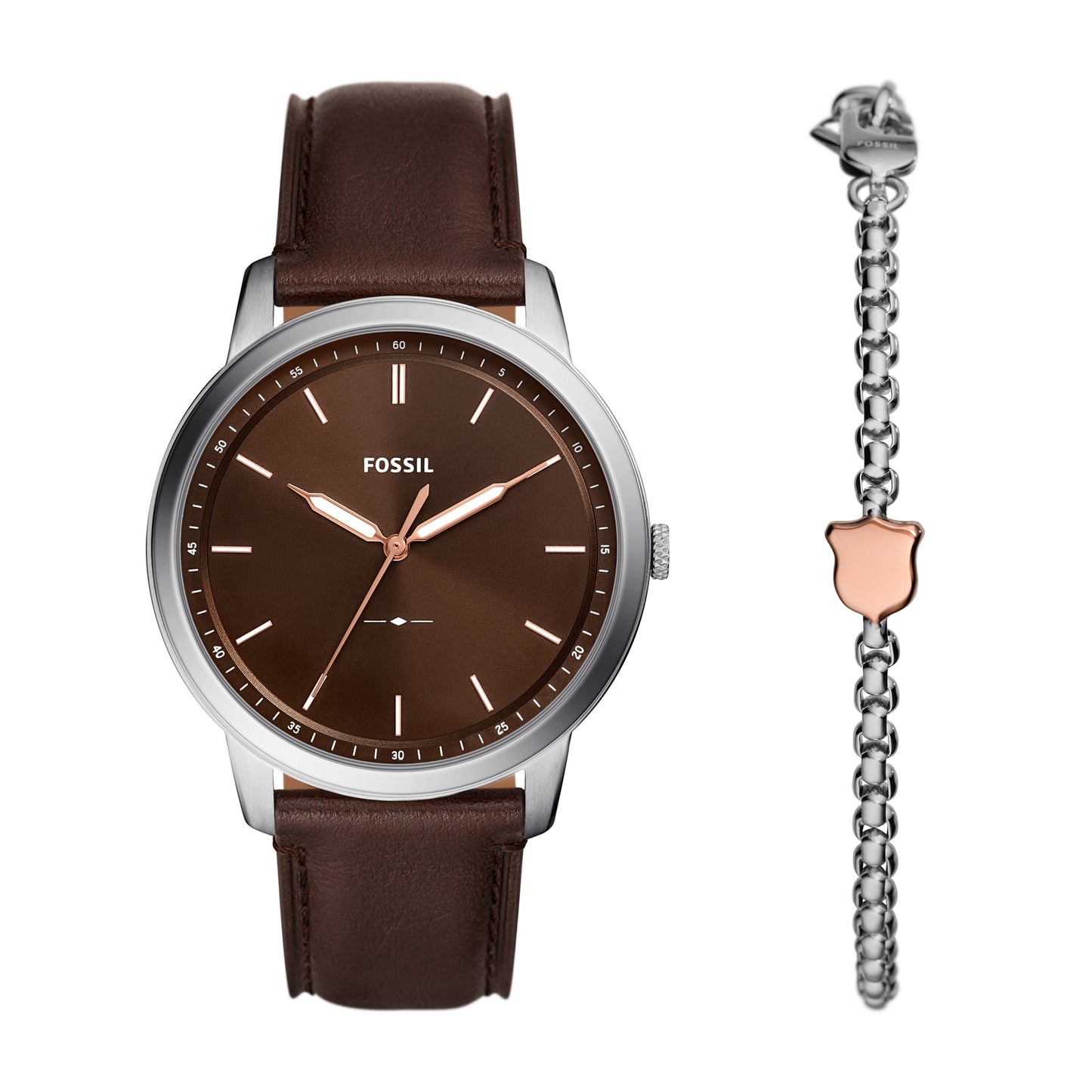 Reloj Análogo Minimalist Ejecutivo Chocolate de Hombre