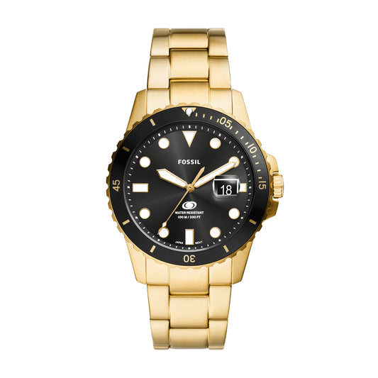 Reloj Análogo Blue Dive Sport Dorado de Hombre