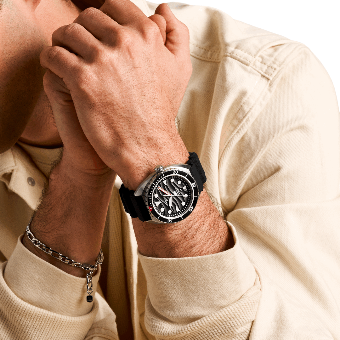 Reloj Análogo Casual Negro de Hombre