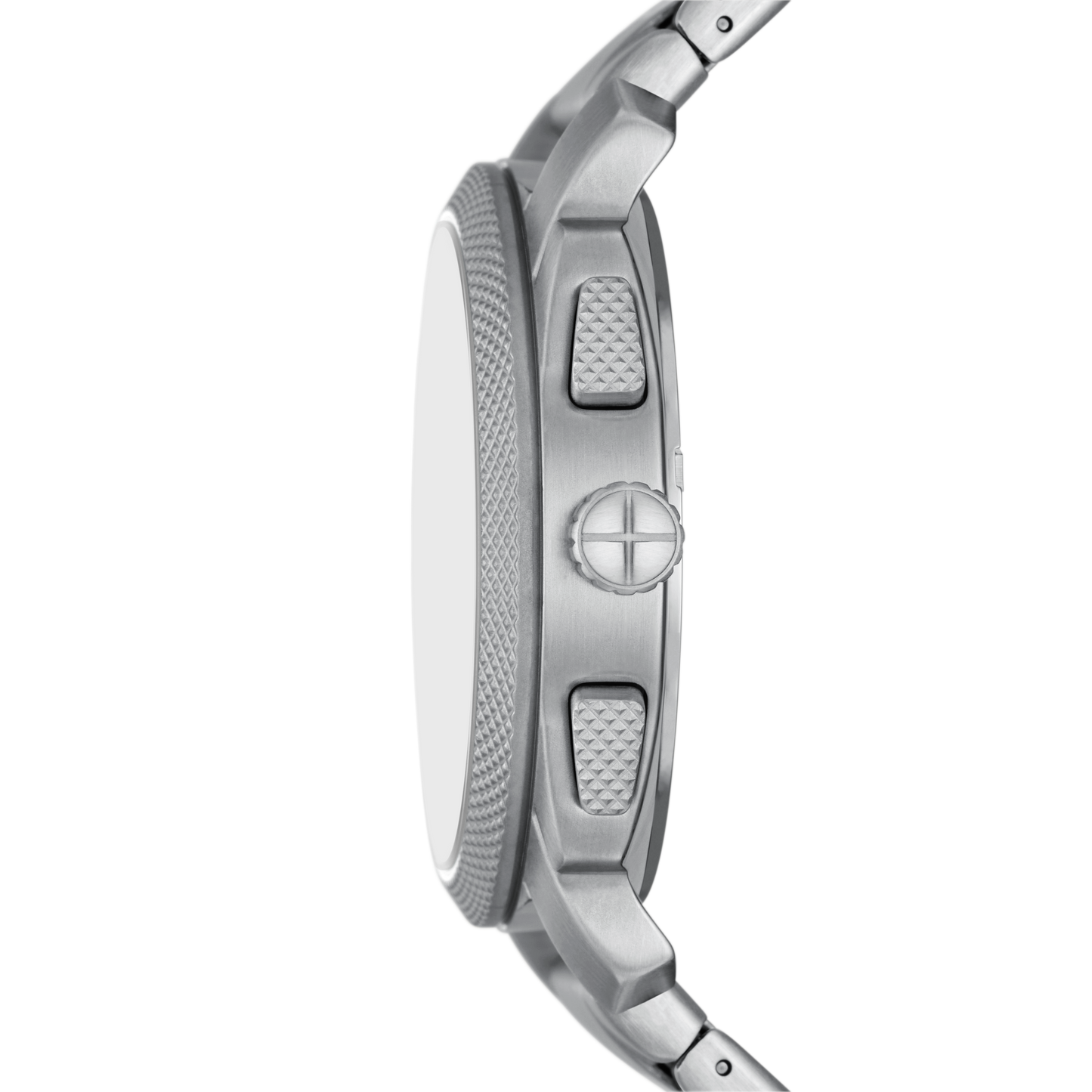 Reloj Análogo con Cronógrafo Casual Plateado de Hombre