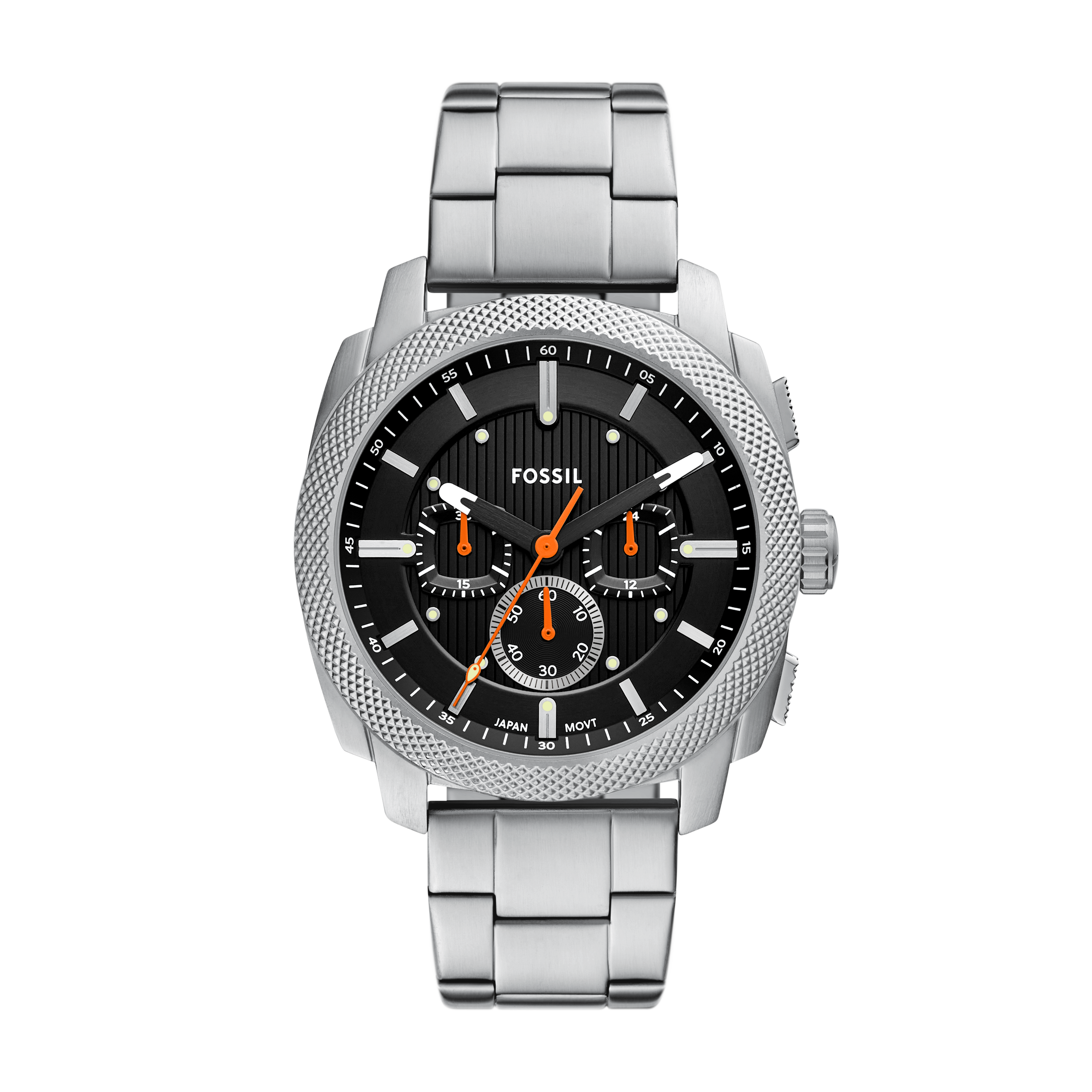Reloj Análogo con Cronógrafo Casual Plateado de Hombre – Relojín Panamá