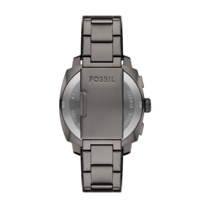 Reloj Análogo con Cronógrafo Casual Plateado de Hombre