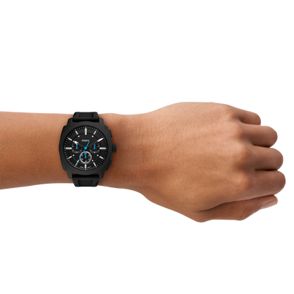 Reloj Análogo con Cronógrafo Casual Negro de Hombre