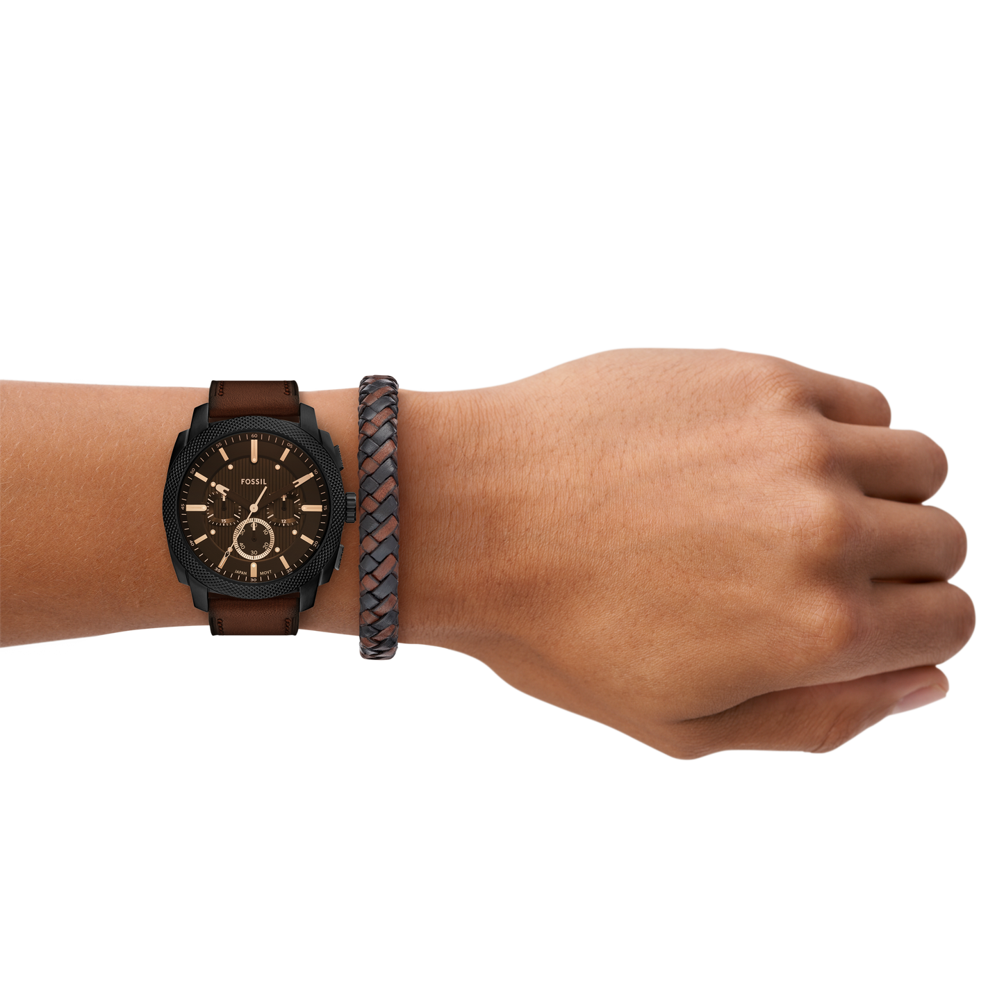 Reloj Análogo Casual Chocolate Casual de Hombre