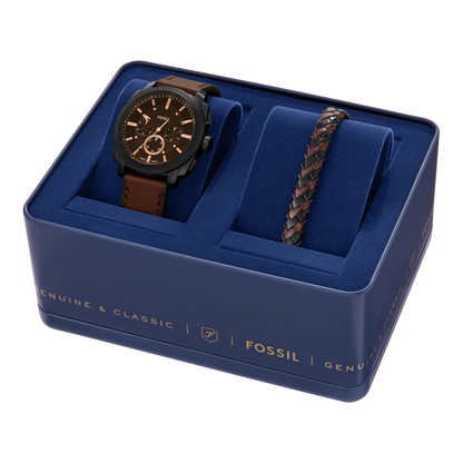 Reloj Análogo Casual Chocolate Casual de Hombre