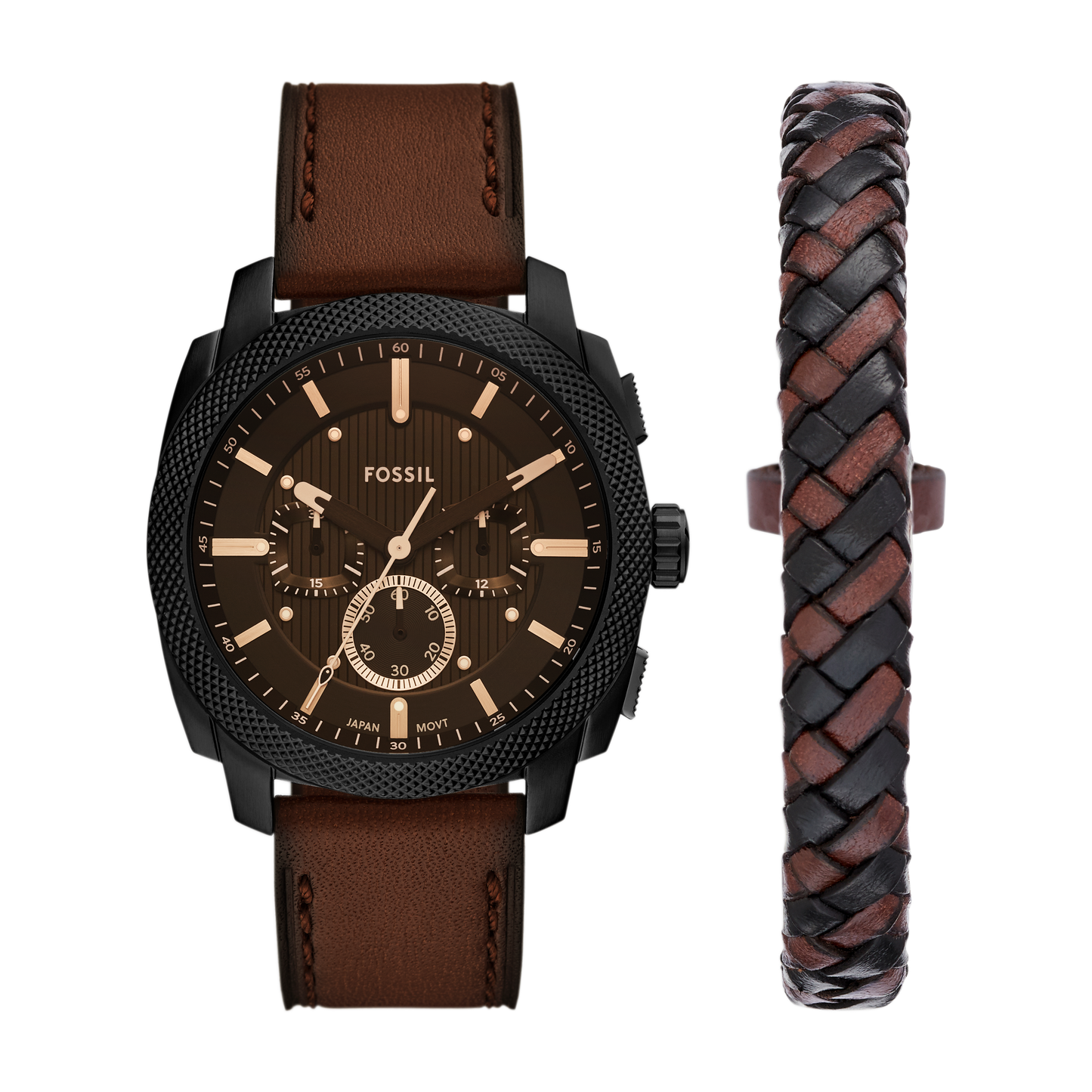 Reloj Análogo Casual Chocolate Casual de Hombre