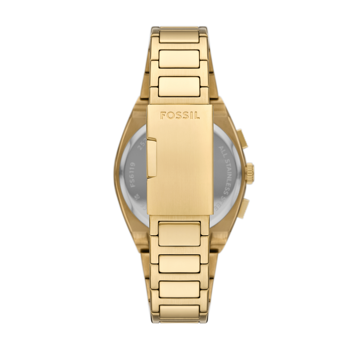 Reloj Análogo Cronógrafo De Hombre Fossil Everett Dorado