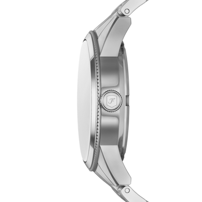 Reloj Análogo Multifunción De Hombre Fossil Pearson Azul Y Plateado