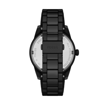 Reloj Análogo Multifunción De Hombre Fossil Pearson Negro