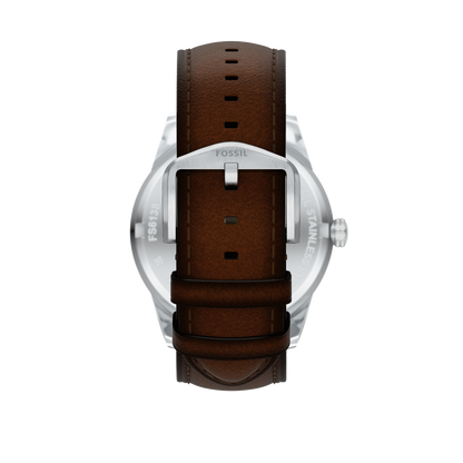 Reloj Análogo Multifunción De Hombre Fossil Pearson Verde, Marrón Y Plateado