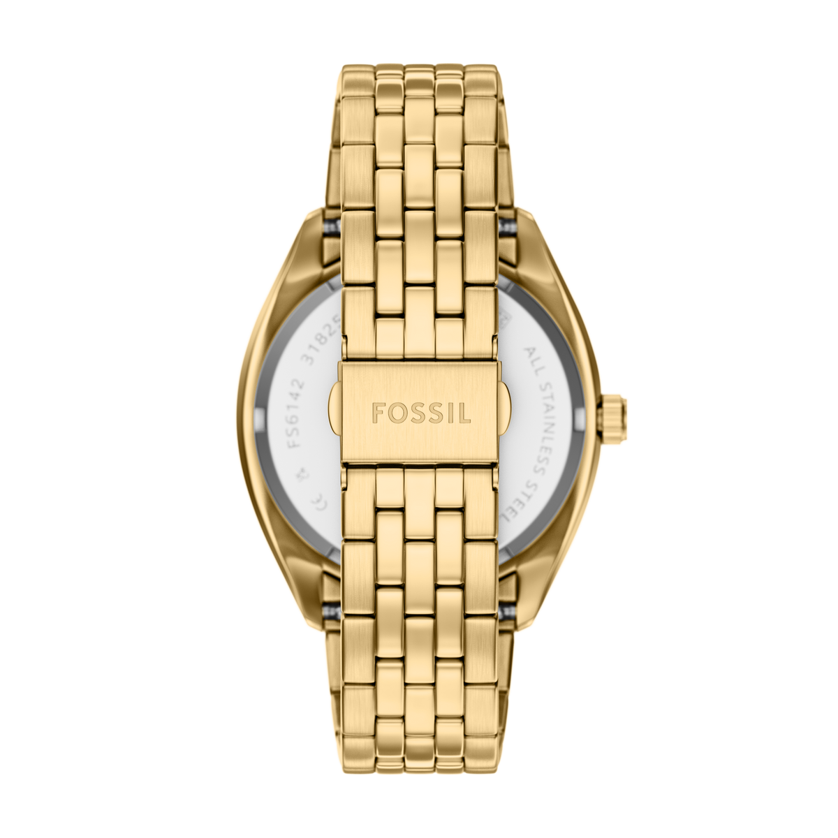 Reloj Análogo De Hombre Fossil Campbell Verde Y Dorado