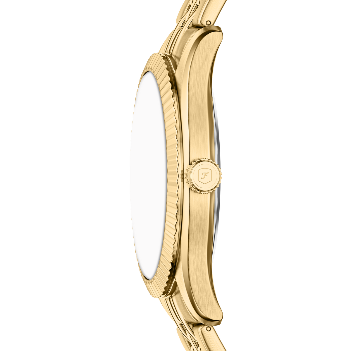Reloj Análogo De Hombre Fossil Campbell Verde Y Dorado