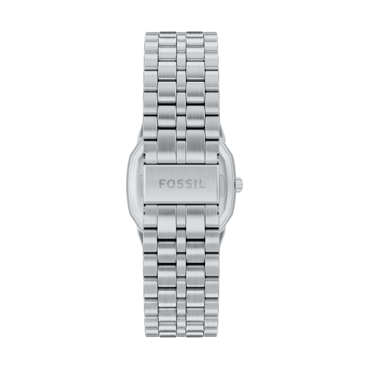 Reloj Análogo De Hombre Fossil Harlow Crema Y Plateado
