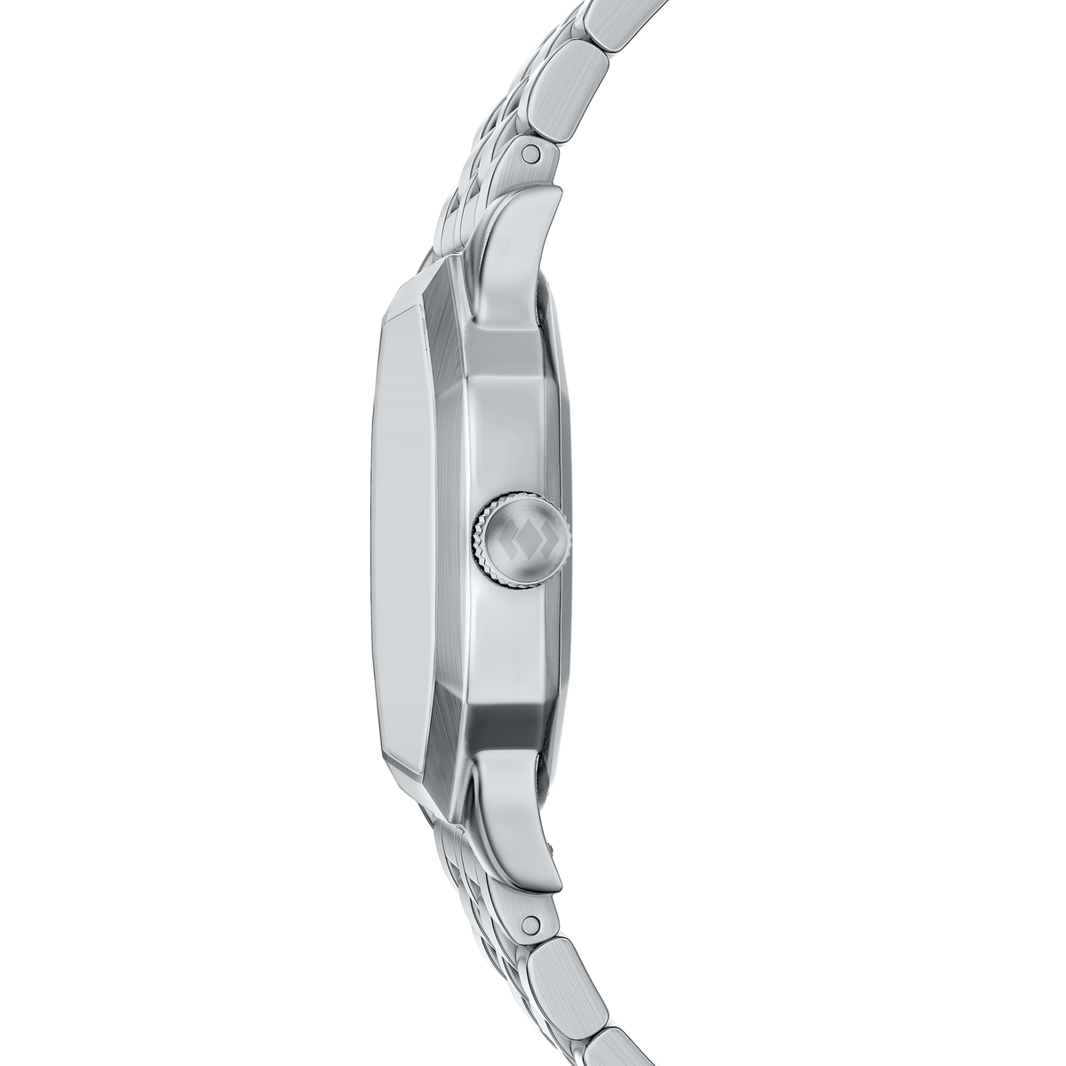 Reloj Análogo De Hombre Fossil Harlow Crema Y Plateado