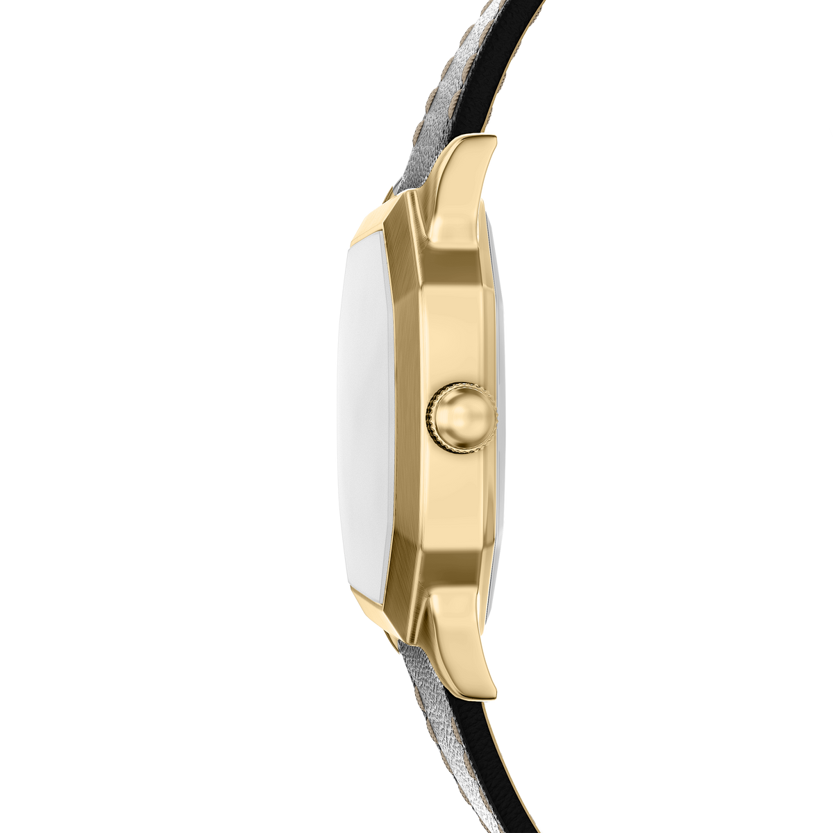 Reloj Análogo De Hombre Fossil Harlow Negro, Crema Y Dorado