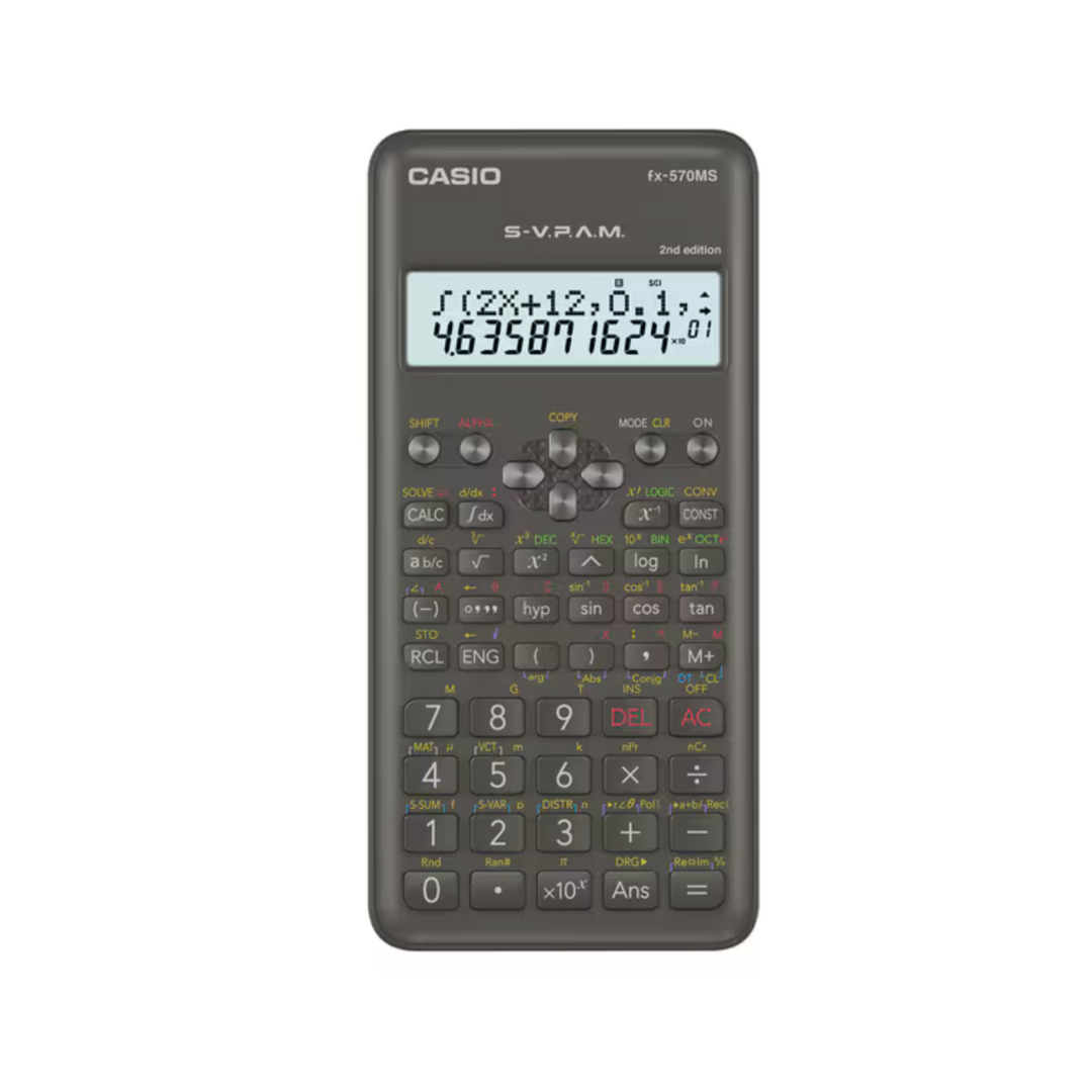 Calculadora Científica Estandar Negra fx-570MS-2