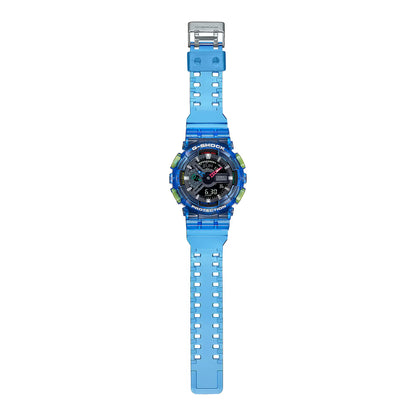 Reloj Análogo-Digital Retrofuturista Vintage Azul de Hombre