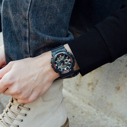 Reloj Análogo Digital Casual Negro de Hombre