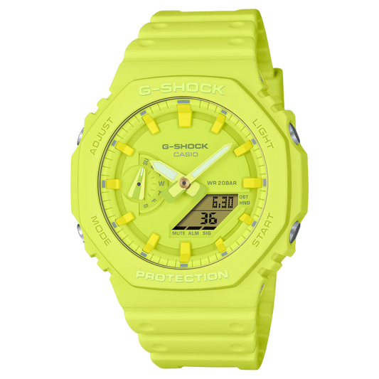 Reloj Análogo-Digital Casual Amarillo de Hombre