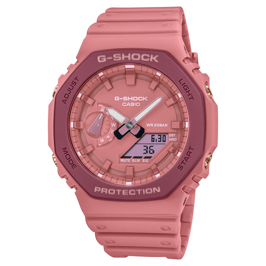 Reloj Análogo-Digital Octagon Carbon Core Casual Rosado de Hombre