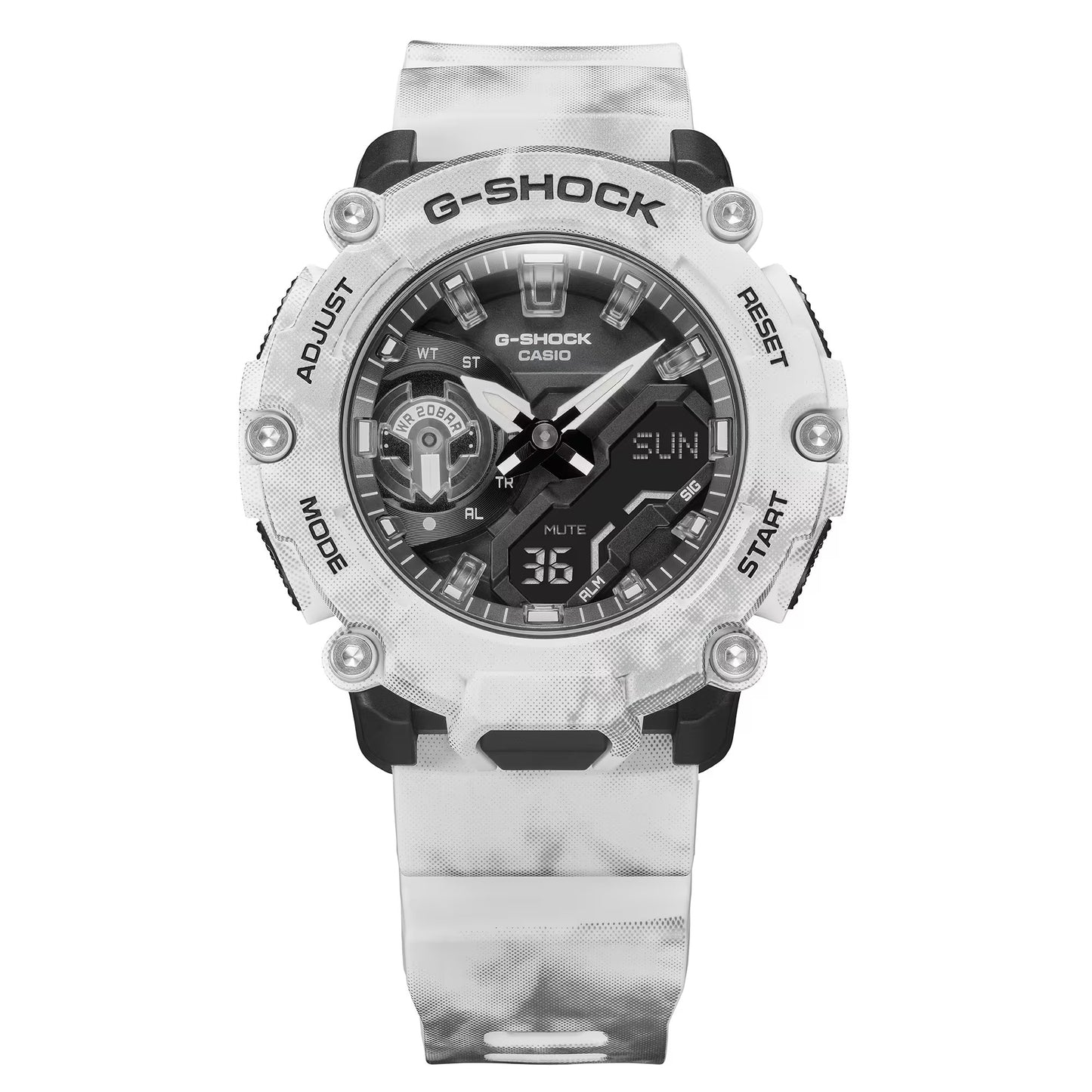 Reloj Análogo-Digital Carbon Core Frozen Forest Sport Blanco de Hombre