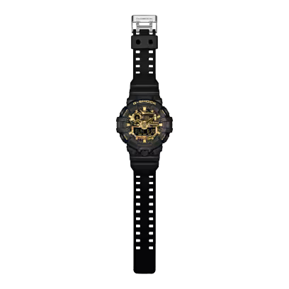 Reloj Análogo-Digital Casio G-Shock Cuarzo Negro, Camuflaje y Dorado de Hombre