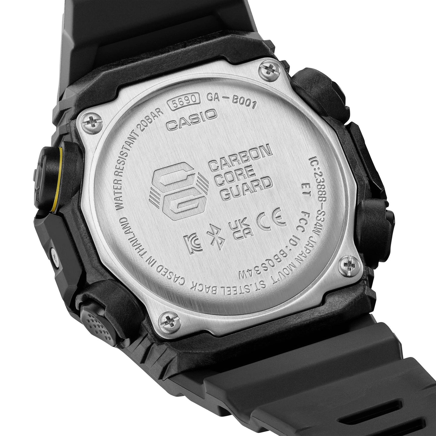 Reloj Análogo-Digital Bisel Integrado Carbon Core Serie Caution Juvenil Negro de Hombre