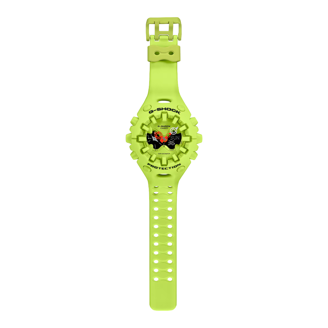 Reloj Análogo Digital Casual/Juvenil Amarillo Neón de Hombre