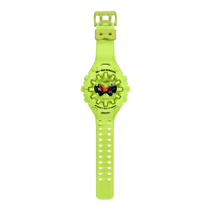 Reloj Análogo Digital Casual/Juvenil Amarillo Neón de Hombre