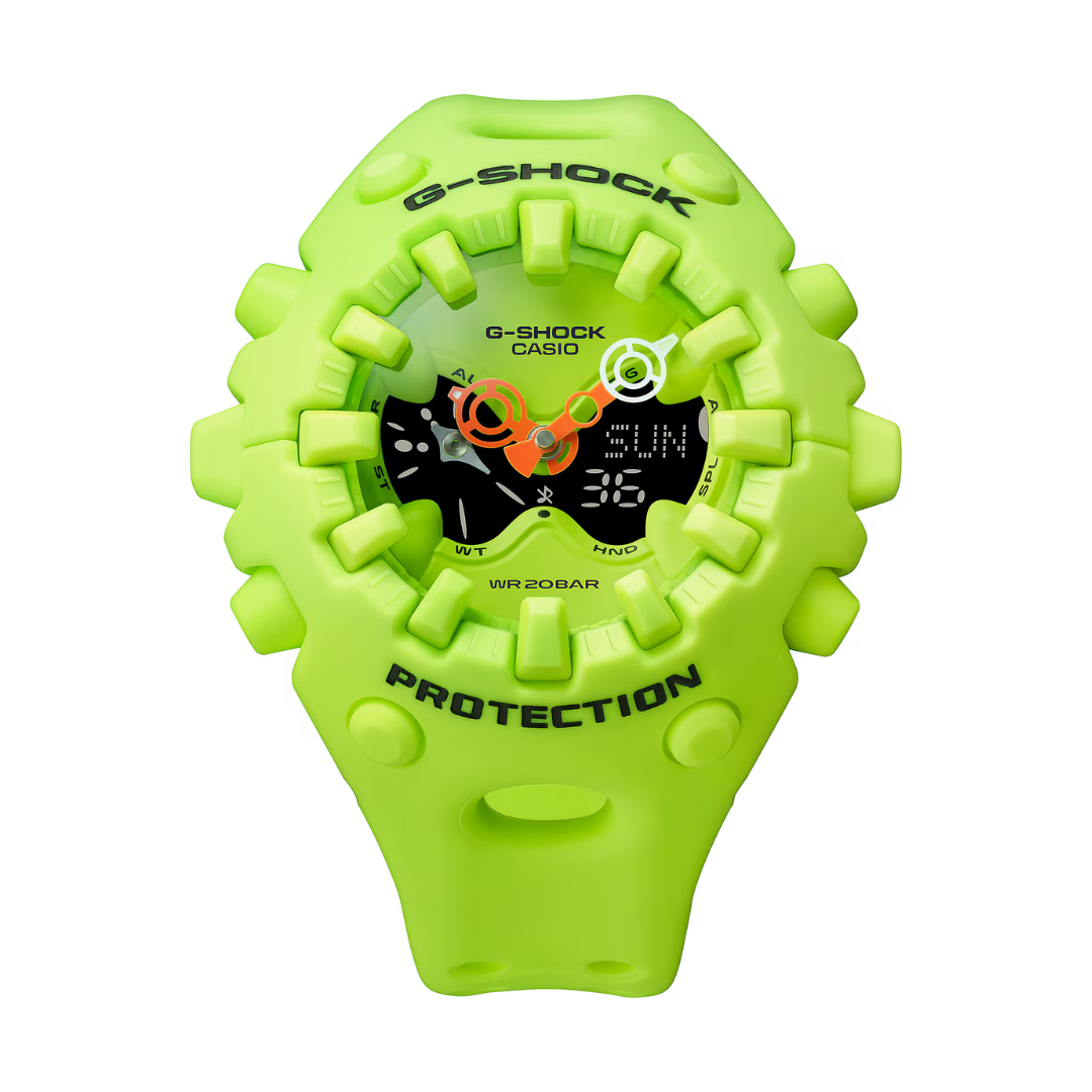 Reloj Análogo Digital Casual/Juvenil Amarillo Neón de Hombre