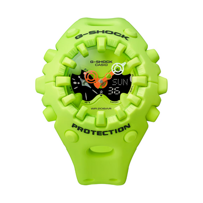 Reloj Análogo Digital Casual/Juvenil Amarillo Neón de Hombre