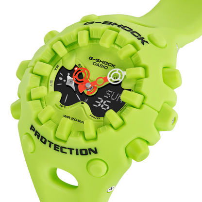 Reloj Análogo Digital Casual/Juvenil Amarillo Neón de Hombre