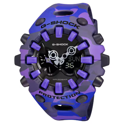 Reloj Análogo Digital Deportivo Morado de Hombre