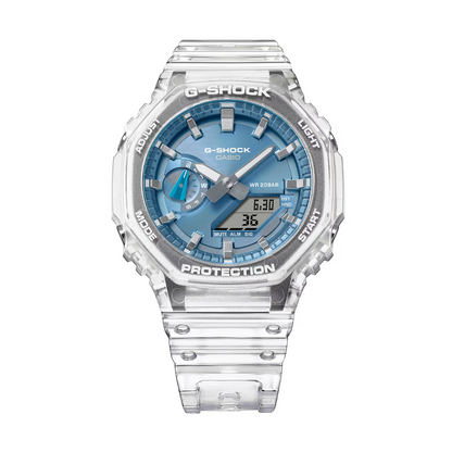 Reloj Análogo Digital Casual Transparente de Hombre