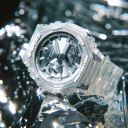 Reloj Análogo Digital Casual Transparente de Hombre