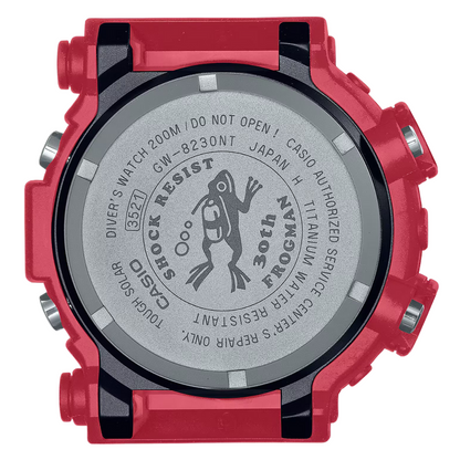 Reloj Digital Frogman Diver Titanium Vintage Rojo de Hombre