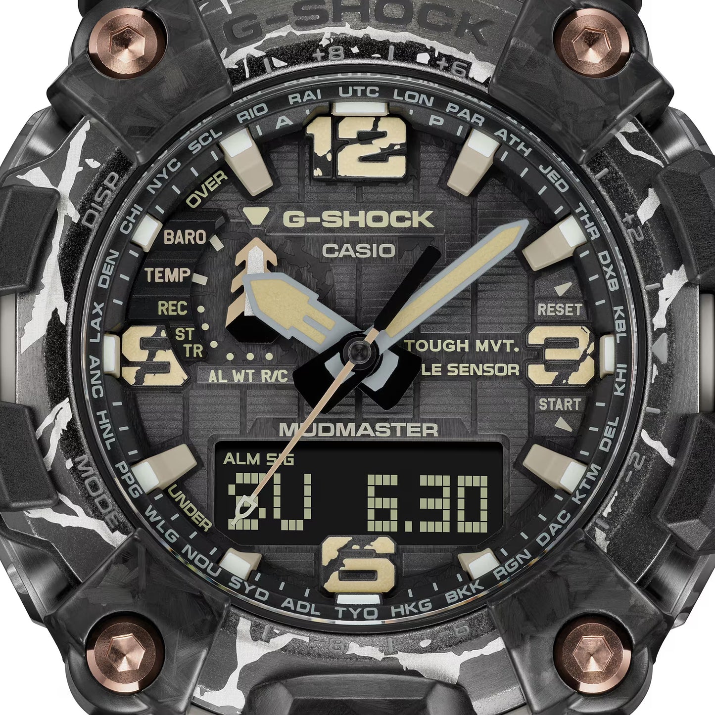 Reloj Análogo-Digital Mudmaster Carbon Core Sport Negro de Hombre