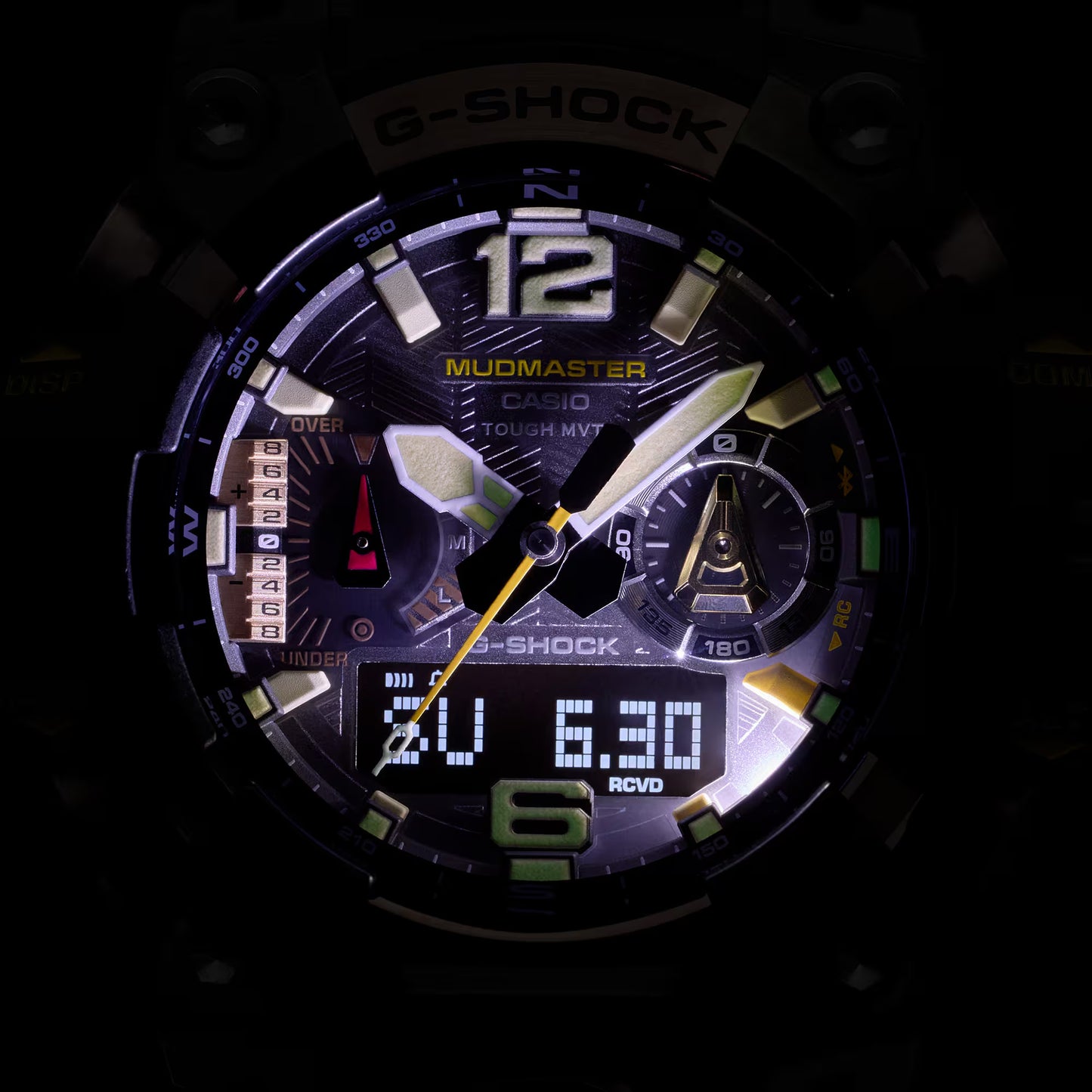 Reloj Análogo-Digital Mudmaster Carbono Sport Dorado de Hombre