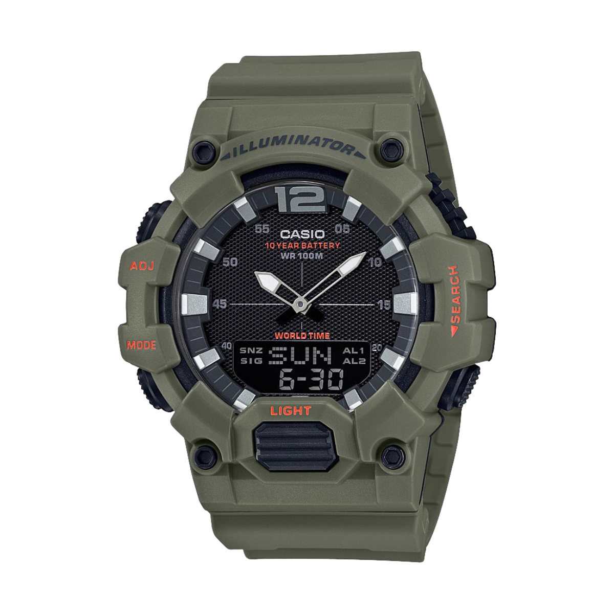 Reloj Análogo-Digital Illuminator Sport Verde de Hombre