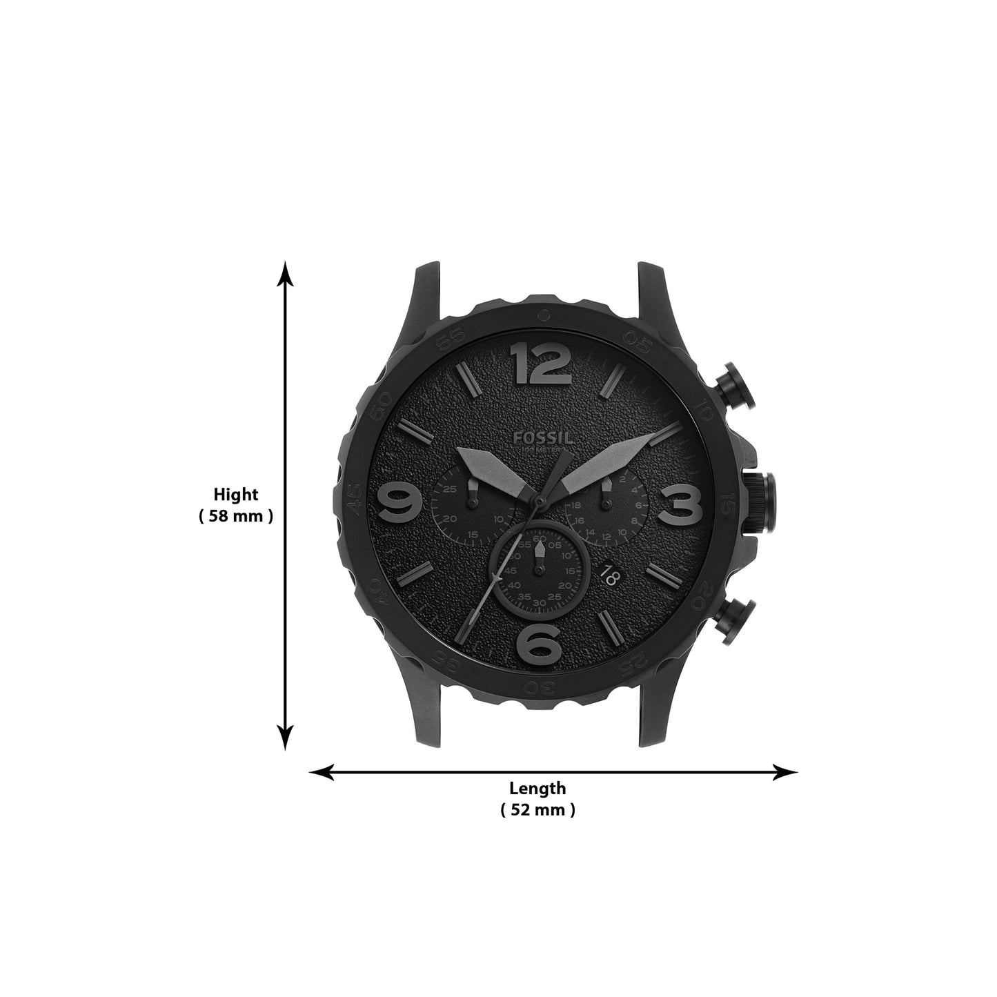 Reloj Análogo Nate Sport Negro de Hombre