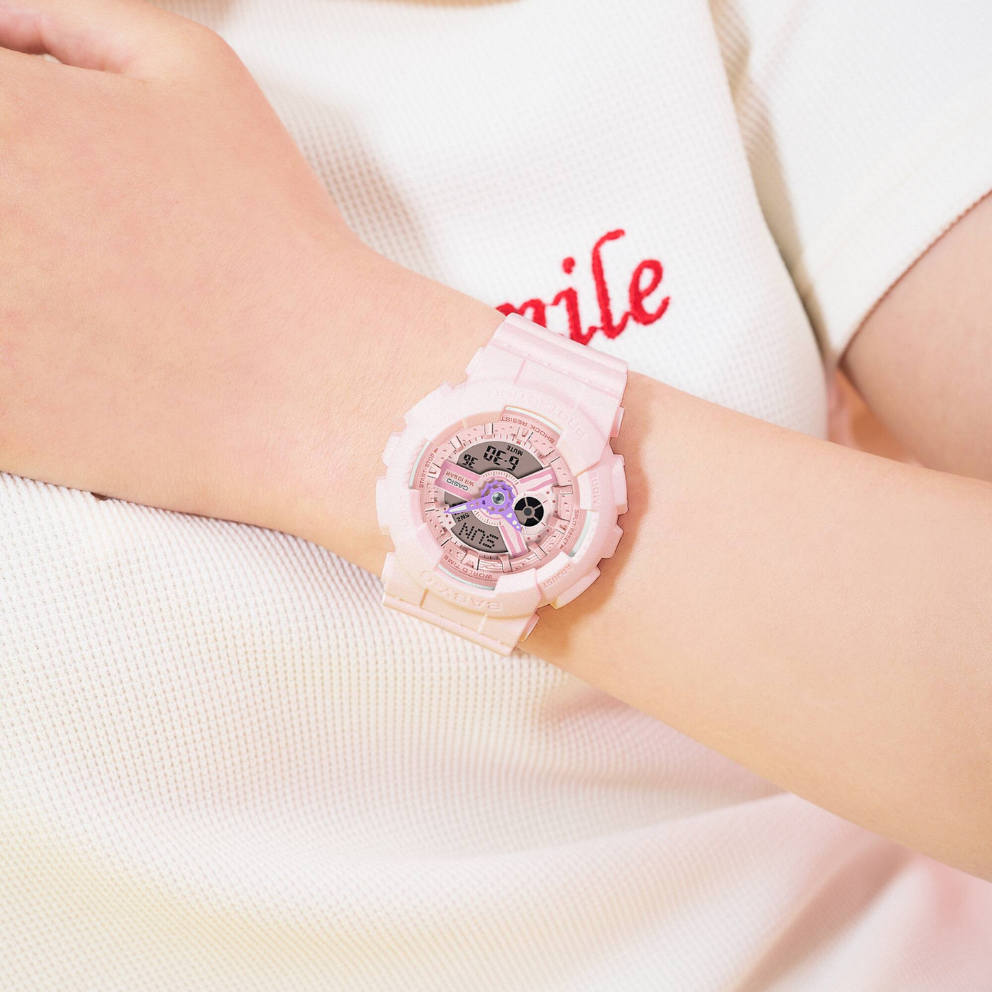 Reloj Juvenil Análogo Digital Rosado de Mujer