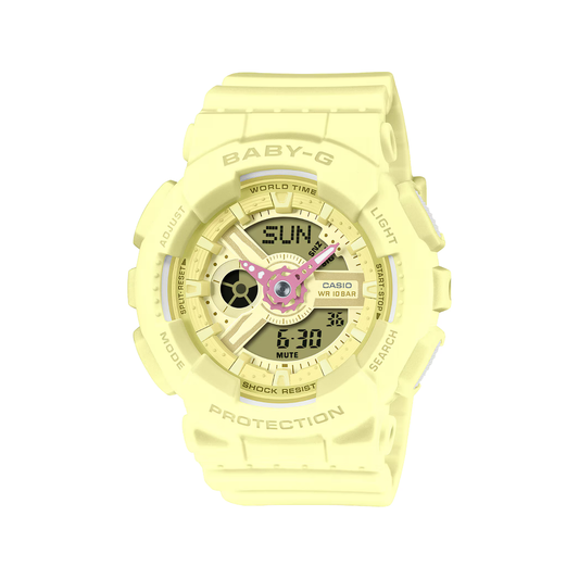 Reloj Juvenil Análogo Digital Amarillo de Mujer