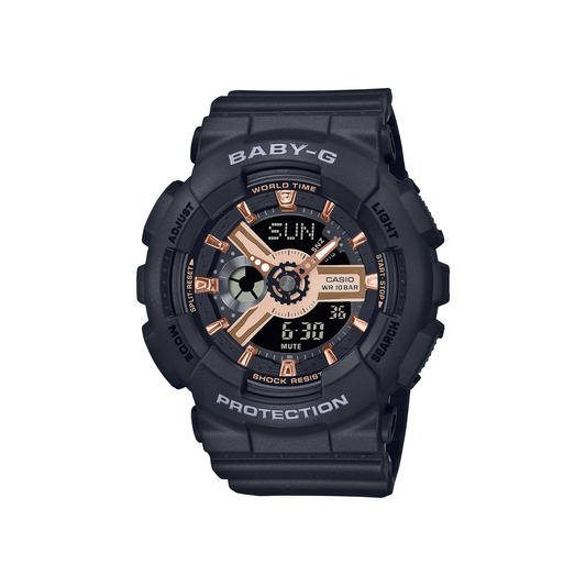 Reloj Análogo Digital Casual Negro de Mujer