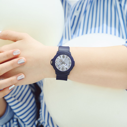 Reloj Análogo Casual Azul Marino de Mujer