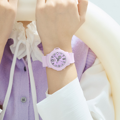 Reloj Análogo Juvenil Morado de Mujer
