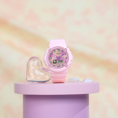 Reloj Análogo Digital Casual Rosado de Mujer