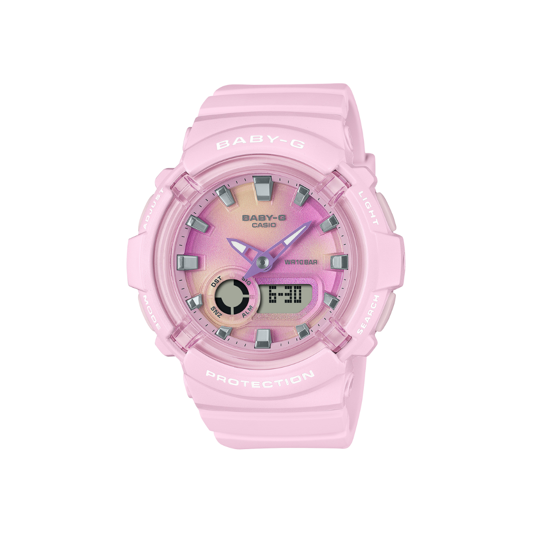 Reloj Análogo Digital Casual Rosado de Mujer