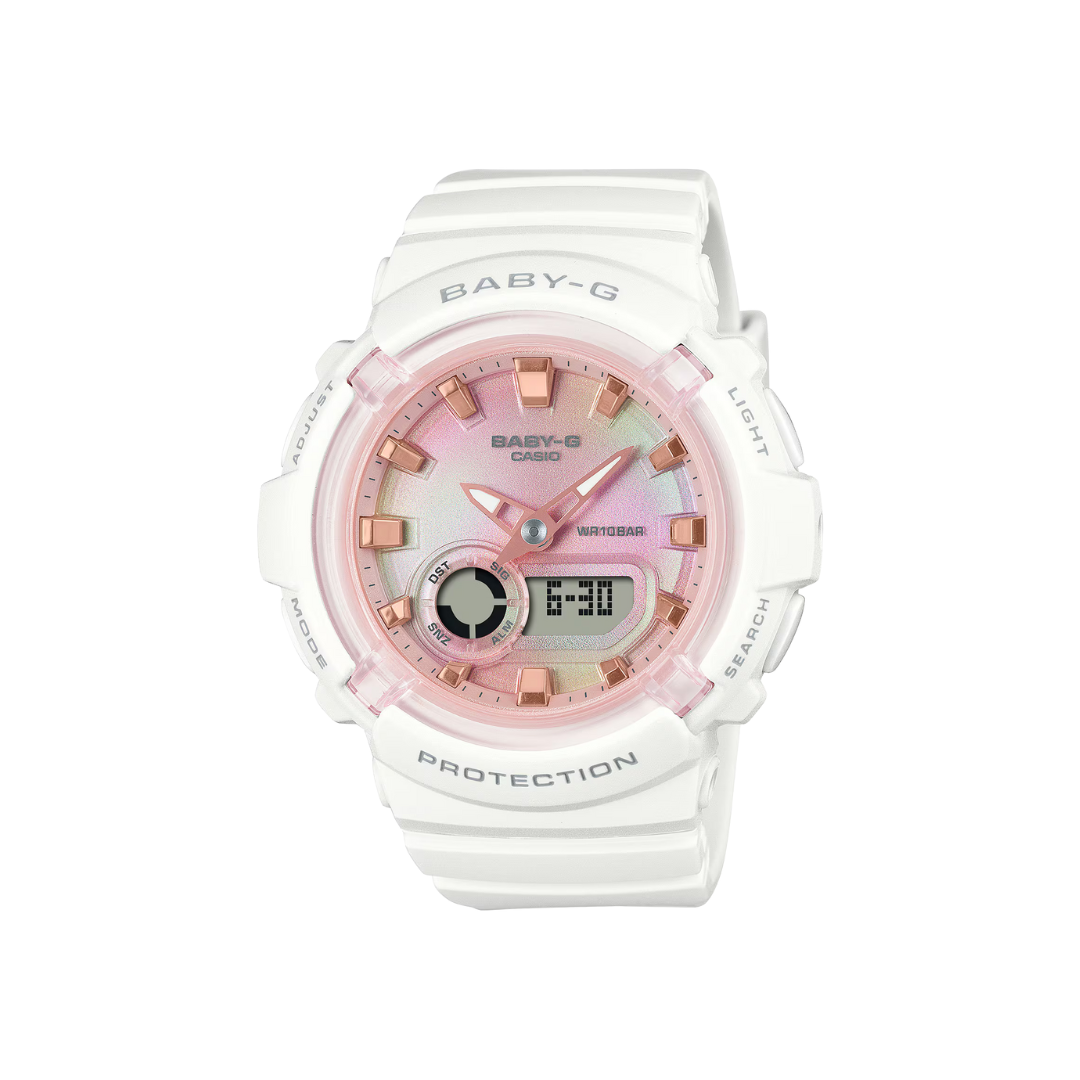 Reloj Análogo Digital Casual Blanco de Mujer