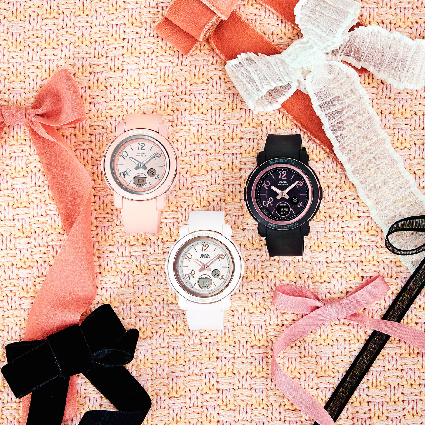 Reloj Análogo Digital Casual Rosado de Mujer